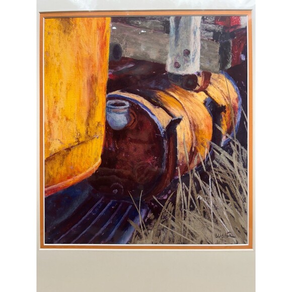 Fine Art Giclee Print "RUSTY TANK" Signed By Mary Hansen Wolfe 20" x 16"